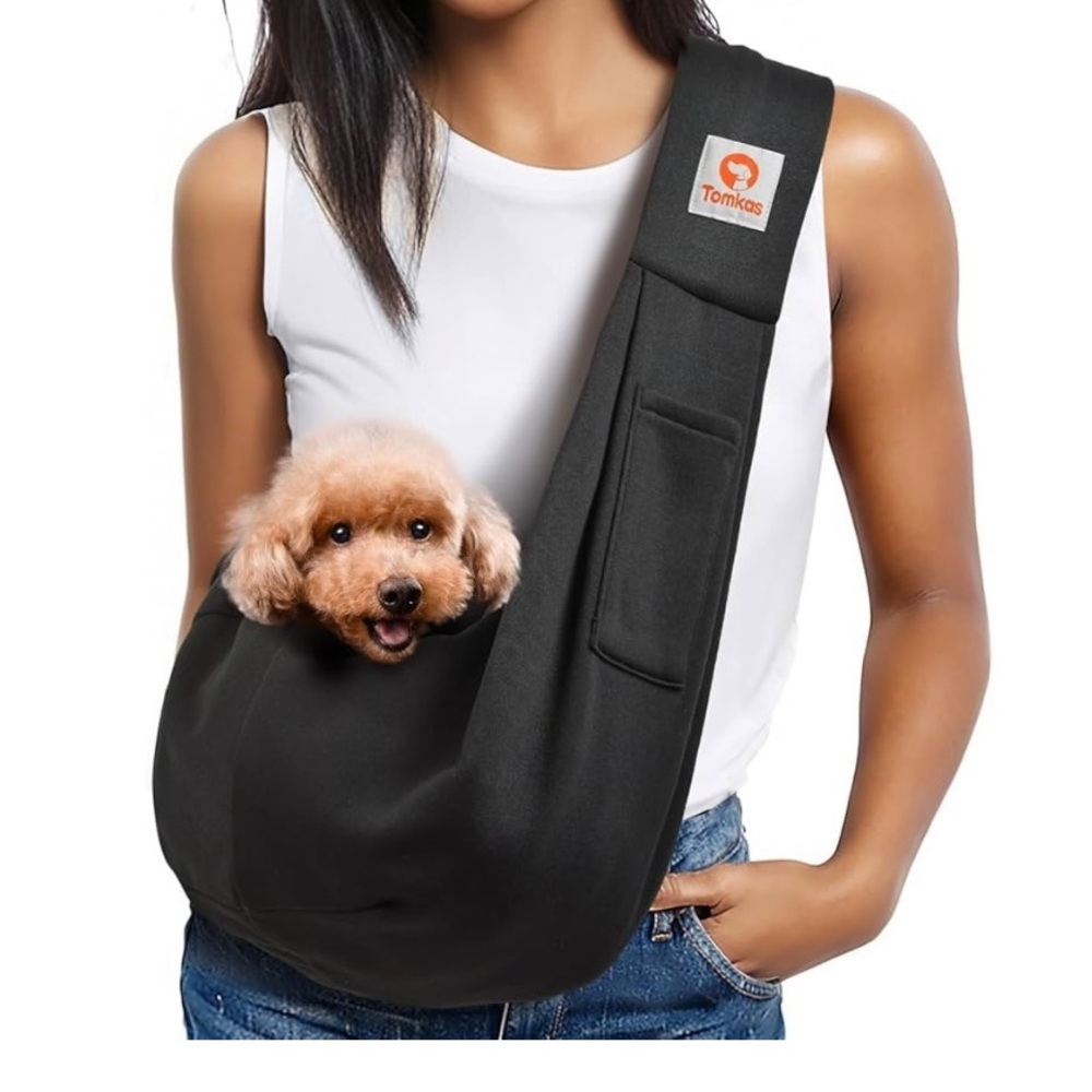 Tomkas Black Pet Sling Carrier